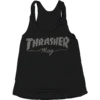 THRASHER GIRLS MAG LOGO RACERBACK TANK S-BLK HTHR. -Outlet Sport Top Bottom Store 1531967119986 4GTHR1MAGRG1SKL