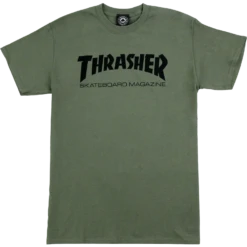 THRASHER SKATE MAG SS S-ARMY/BLK