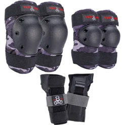 TRIPLE 8 SAVER 3/PK PADS S-CHARCOAL CAMO