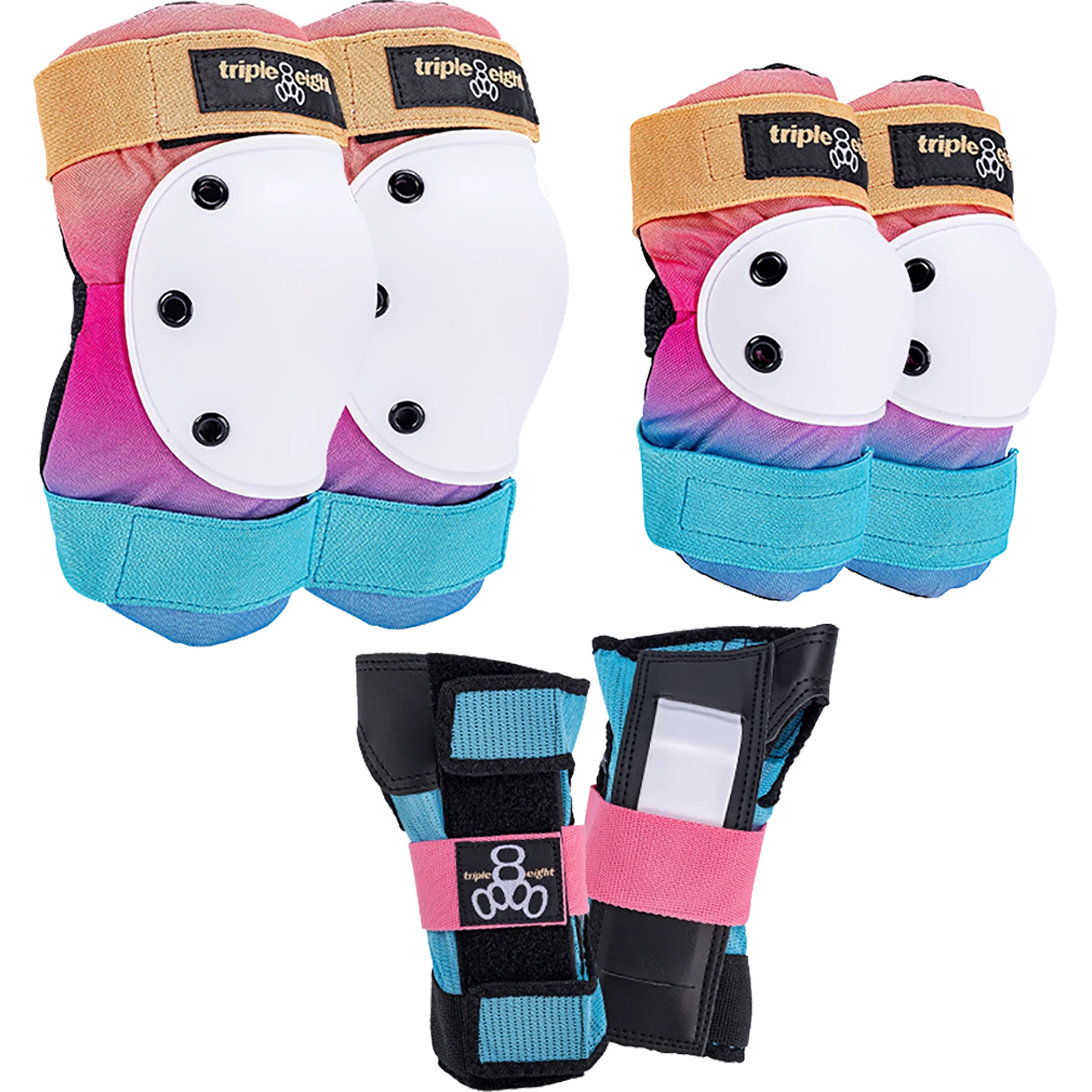 TRIPLE 8 SAVER 3/PK PADS M-SUNSET 3 TRIPLE 8 SAVER 3/PK PADS M-SUNSET