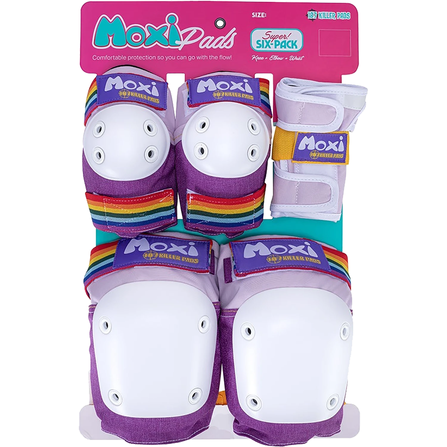 187 6-PACK PAD SET XS-MOXI LAVENDER 3 187 6-PACK PAD SET XS-MOXI LAVENDER