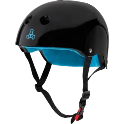 Triple 8 T8 CERTIFIED SWEATSAVER S/M-BLACK GLOSS/BLUE