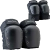 Pro-Tec PROTEC KNEE/ELBOW OPEN BACK COMBO SET L-BLACK -Outlet Sport Top Bottom Store 1624291229389 3BPROCS2P0OKKK3
