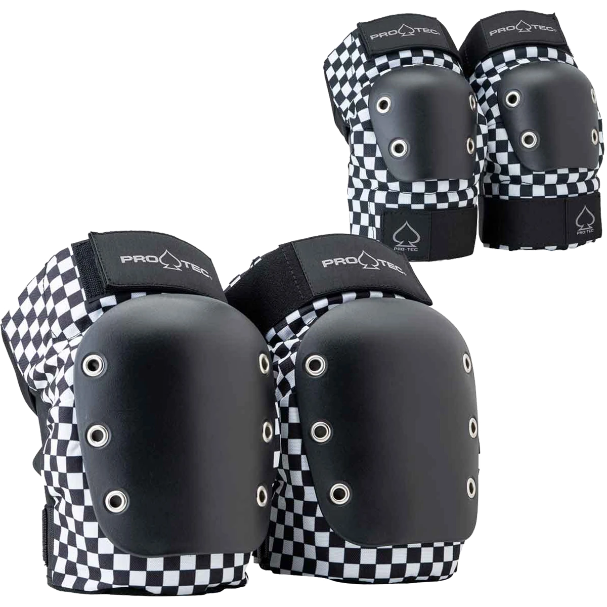 Pro-Tec PROTEC KNEE/ELBOW OPEN BACK COMBO SET XL-CHECKER 3 Pro-Tec PROTEC KNEE/ELBOW OPEN BACK COMBO SET XL-CHECKER