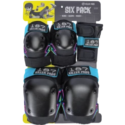 187 6-PACK PAD SET L/XL-ELECTRIC BOLT