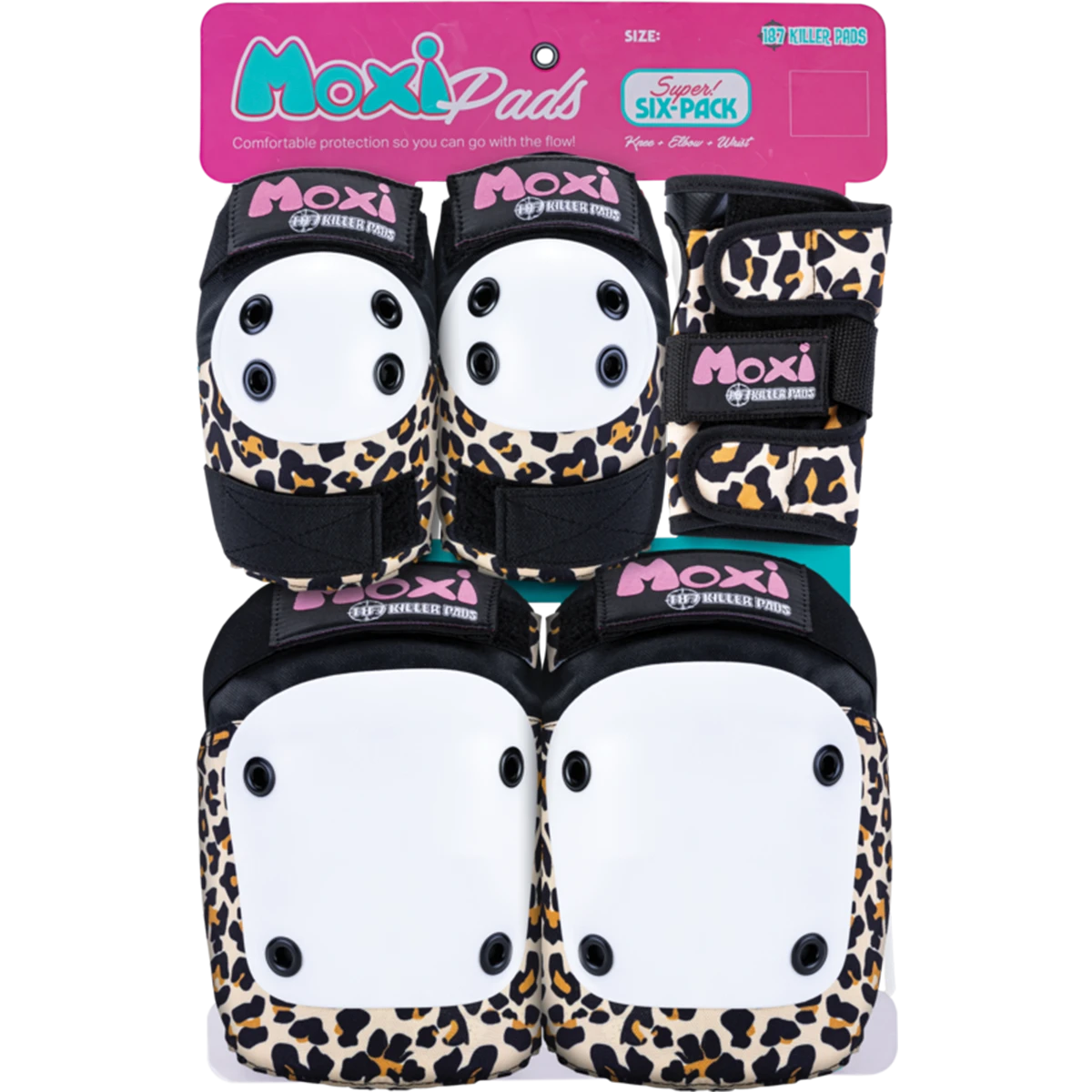 187 6-PACK PAD SET JR-MOXI LEOPARD 4 187 6-PACK PAD SET JR-MOXI LEOPARD - Image 2