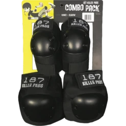 187 COMBO PACK KNEE/ELBOW PAD SET L/XL-BLACK