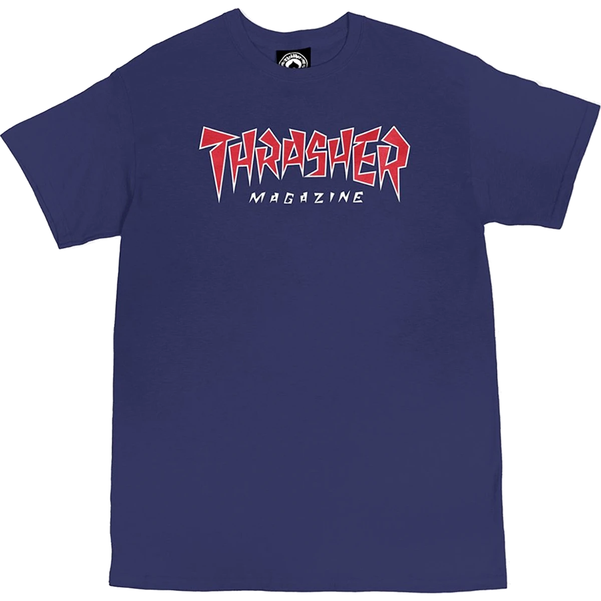 THRASHER JAGGED LOGO SS S-NAVY 3 THRASHER JAGGED LOGO SS S-NAVY