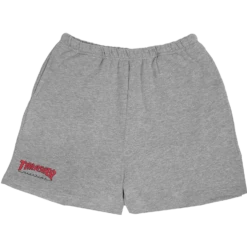THRASHER GIRLS OUTLINE P.E. SHORTS XS-HEATHER GREY