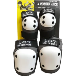 187 COMBO PACK KNEE/ELBOW PAD SET S/M-GREY