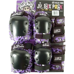 187 6-PACK PAD SET JR-STAAB PUR/BLK