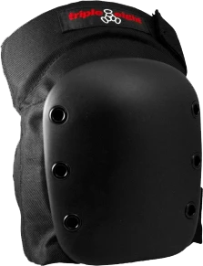 TRIPLE 8 STREET KNEE PAD XS-BLACK W/BLK CAP