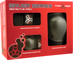 TRIPLE 8 SAVER 3/PK PADS JR-BLACK