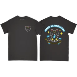 MEOW TUNA CAT SS M- BLACK