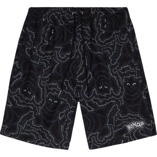 RIP N DIP BIG PUSSY ENERGY SWIM SHORTS XS-BLACK -Outlet Sport Top Bottom Store 4SRNDBIGPUSE0KK