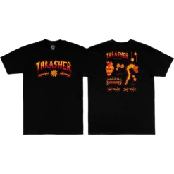 THRASHER SKETCH SS XL-BLACK
