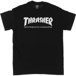 THRASHER SKATE MAG SS XL-BLK/WHT
